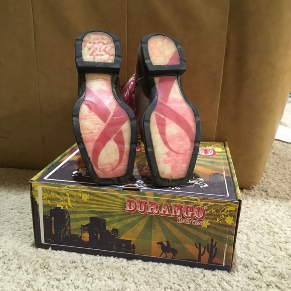 Pink Durango Women’s Size 7 Western Cowgirl Boots - Picture 2 of 5